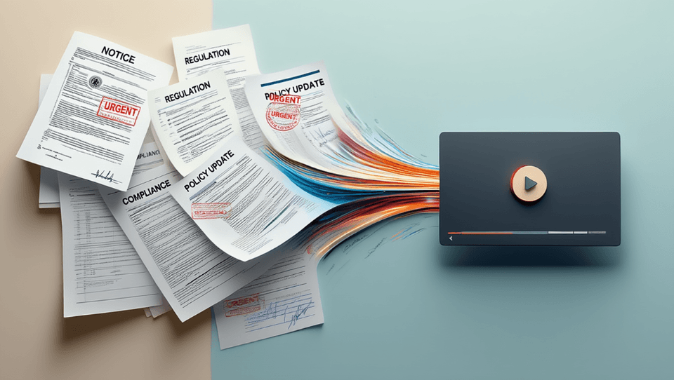 Transforming documents into video learning